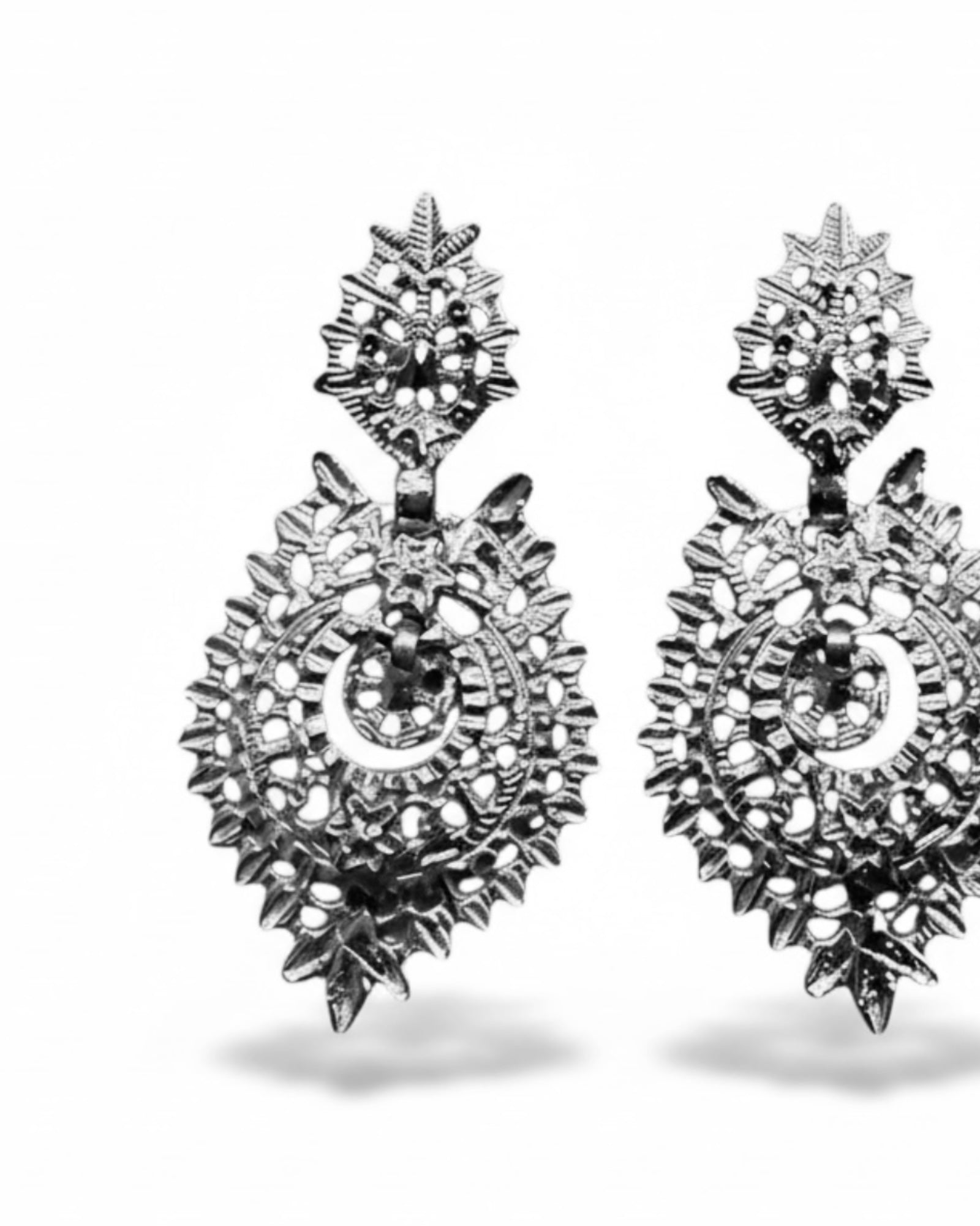 Brincos à Rainha em Prata (com espeque) Nº 3