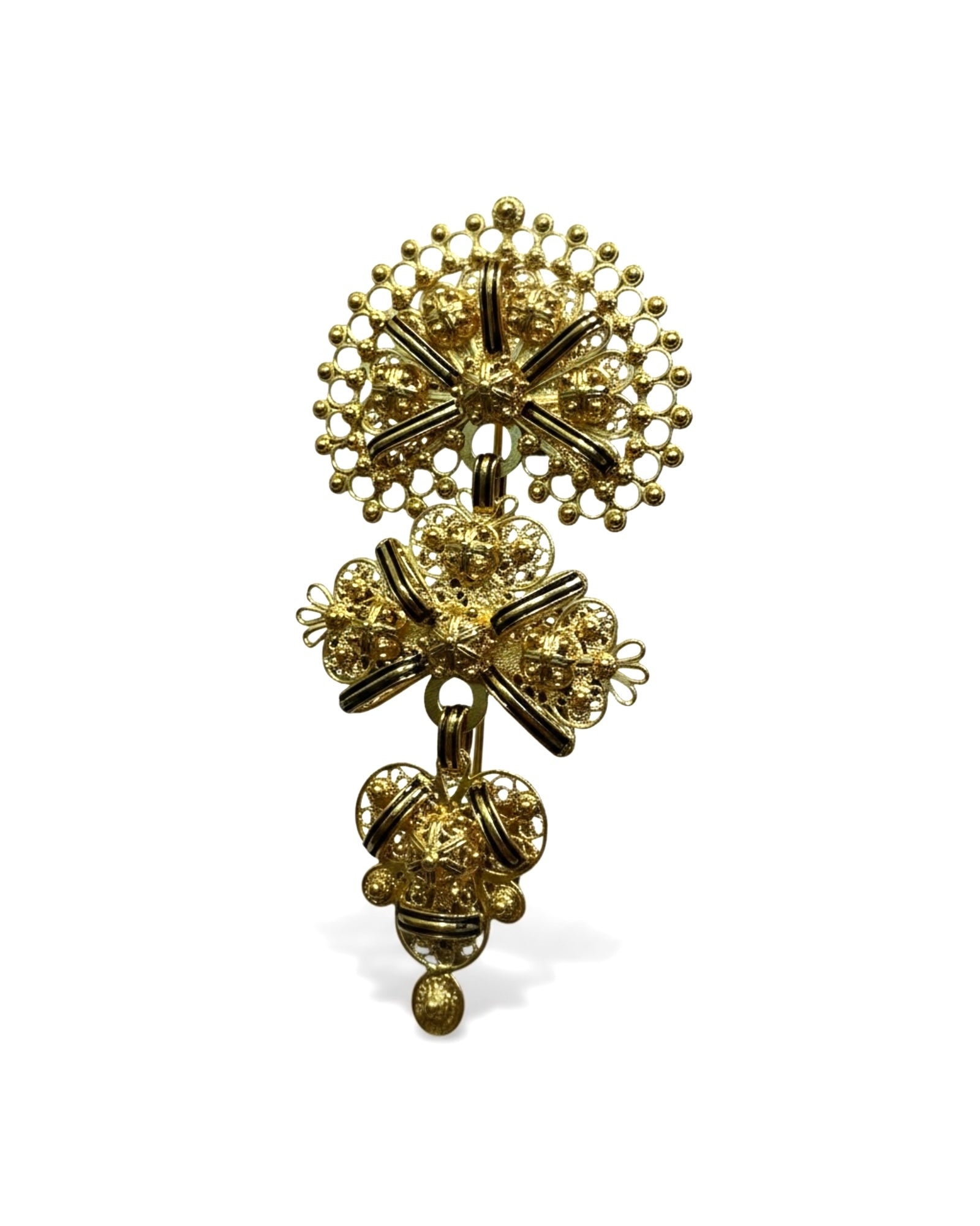 Medalha Laça em Prata Dourada