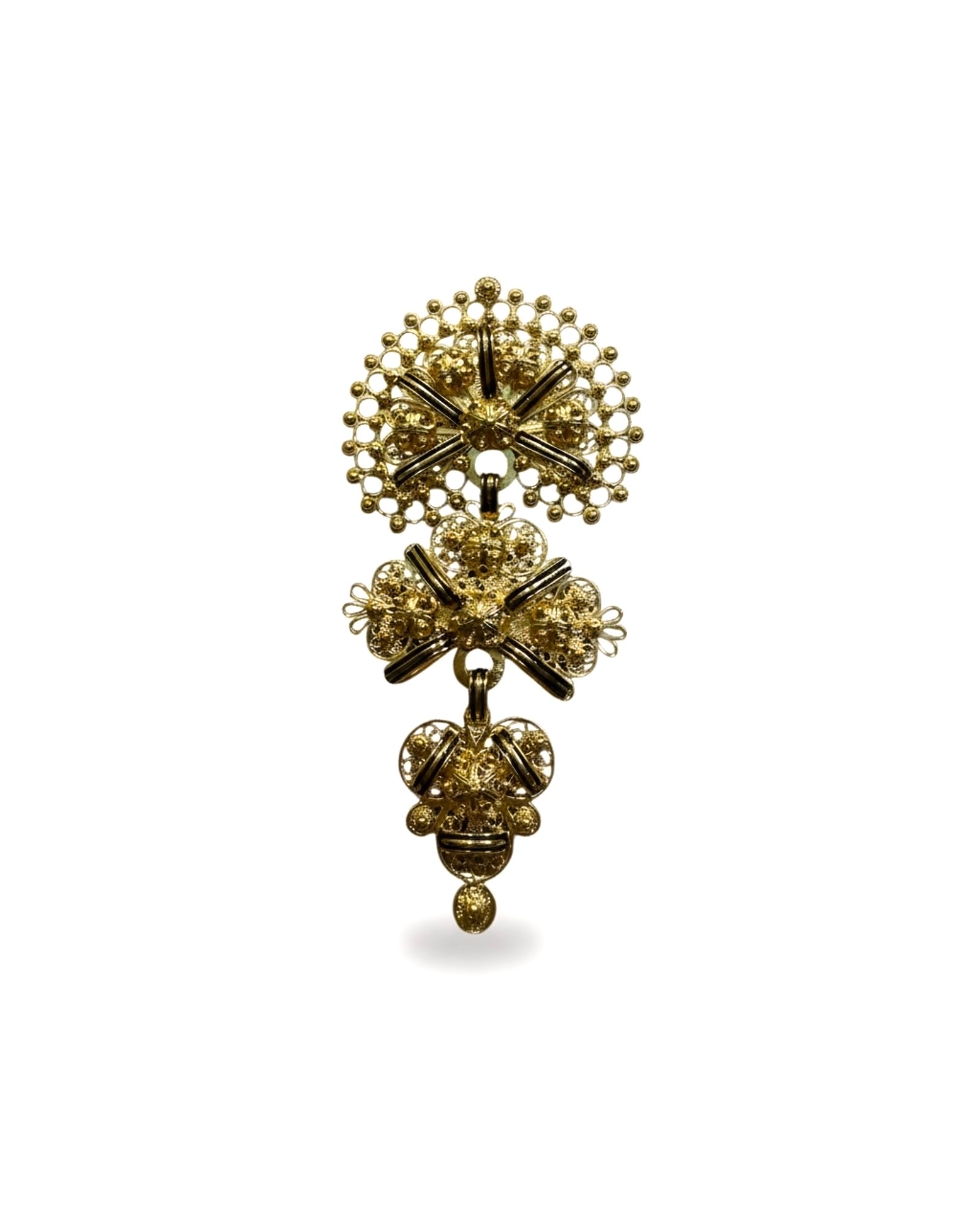 Medalha Laça em Prata Dourada