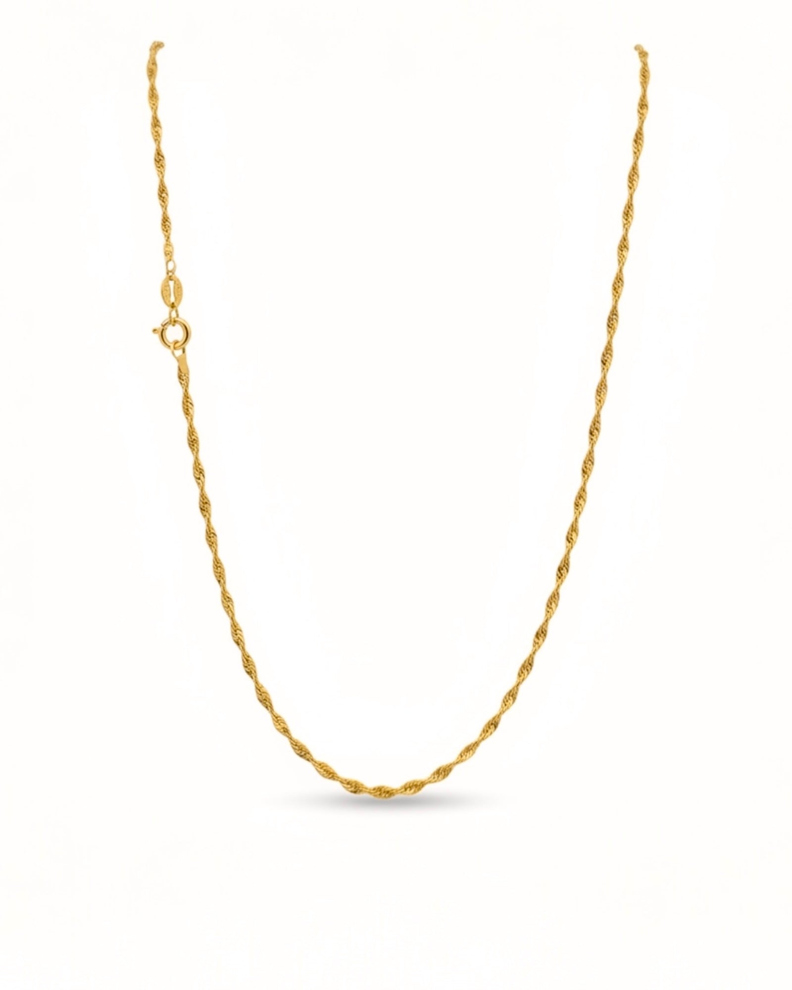 Colar Simples em Prata Dourada