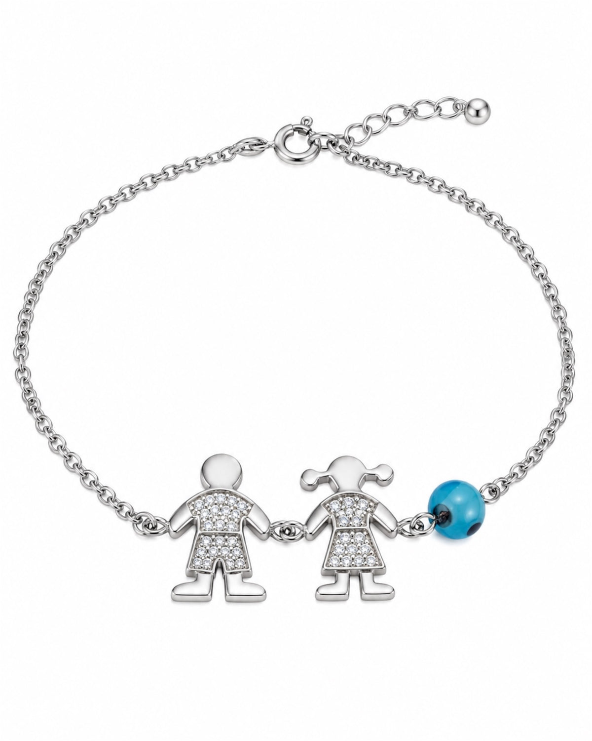 Pulseira Casal em Prata