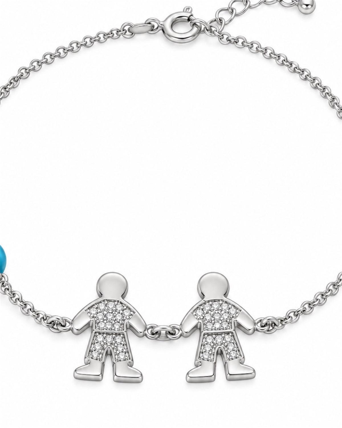 Pulseira Meninos em Prata