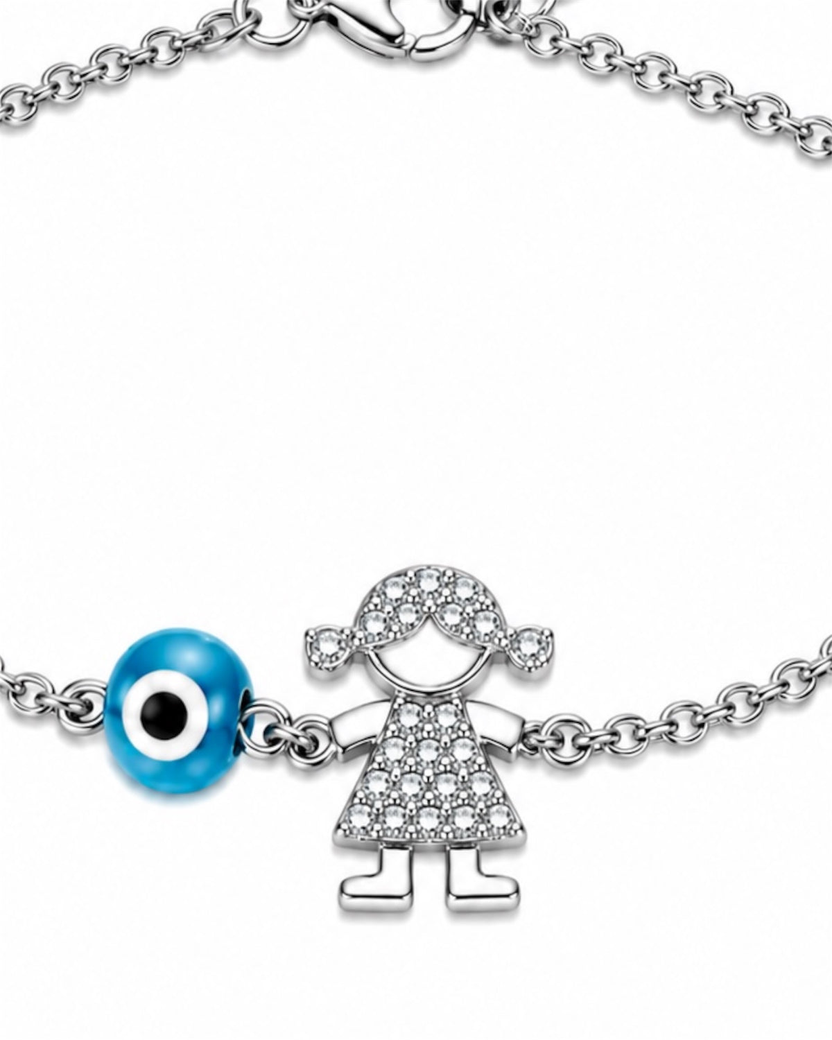 Pulseira Menina em Prata