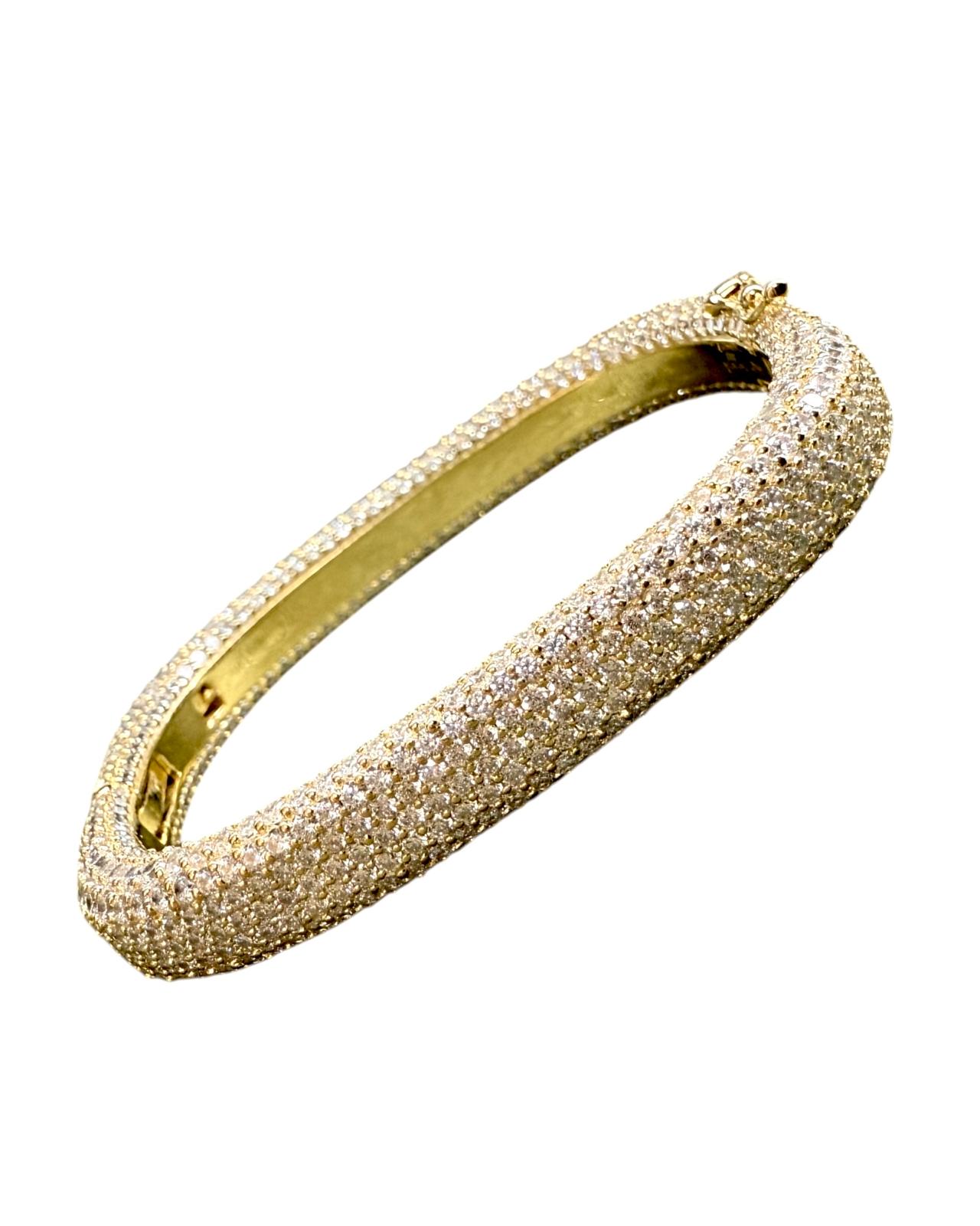 Pulseira Glamour em Prata Dourada
