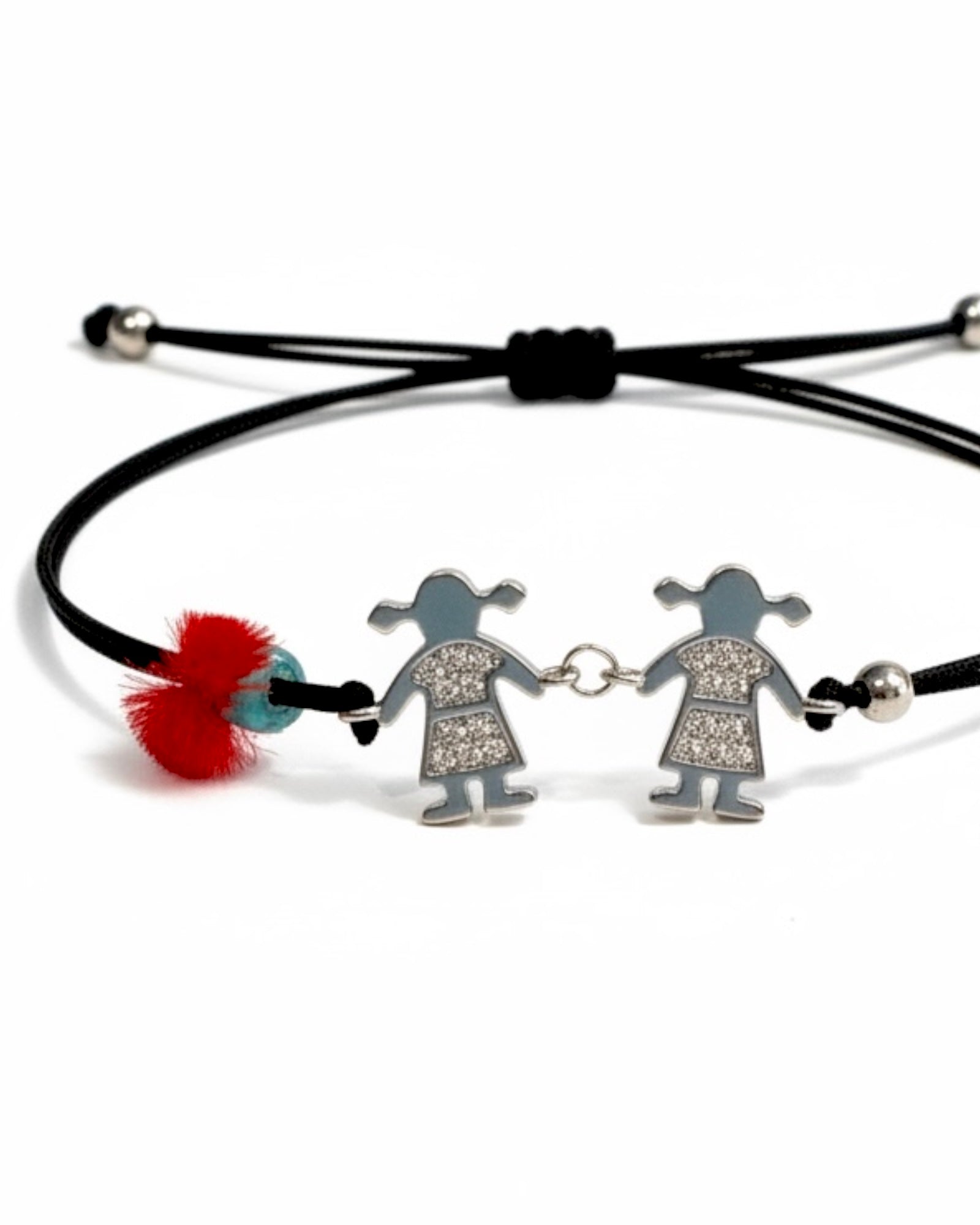 Pulseira Seda Meninas em Prata