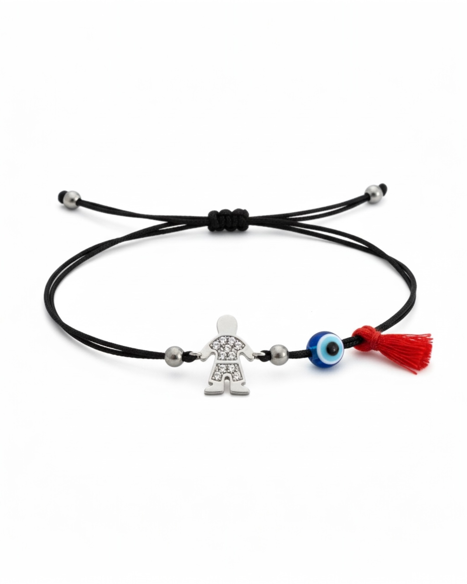 Pulseira Seda Menino em Prata