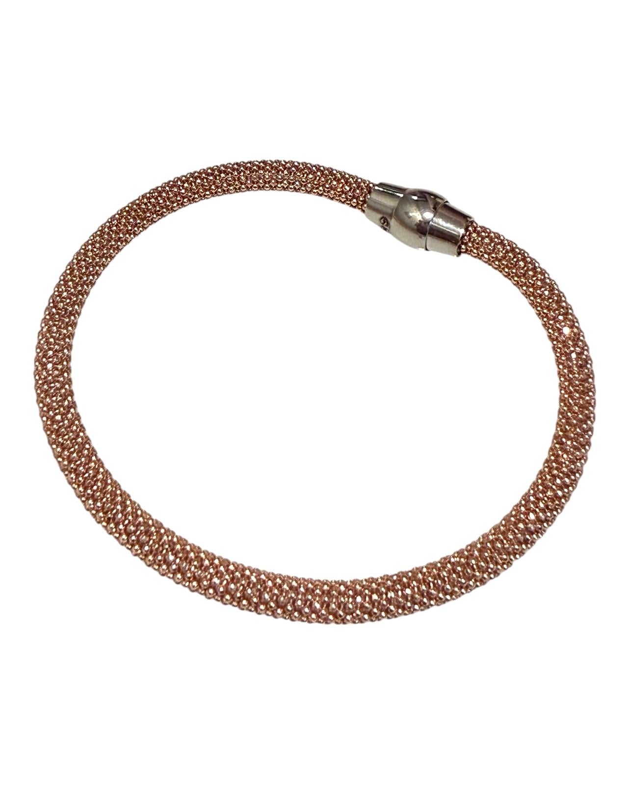 Pulseira Magnetique em Prata Rosa