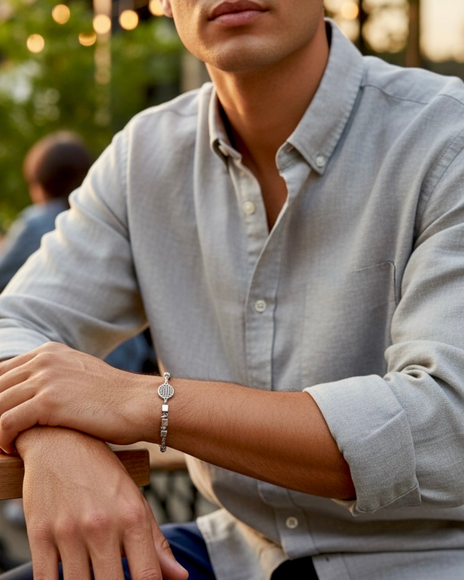 Pulseira Pádel Unissexo em Prata 925%
