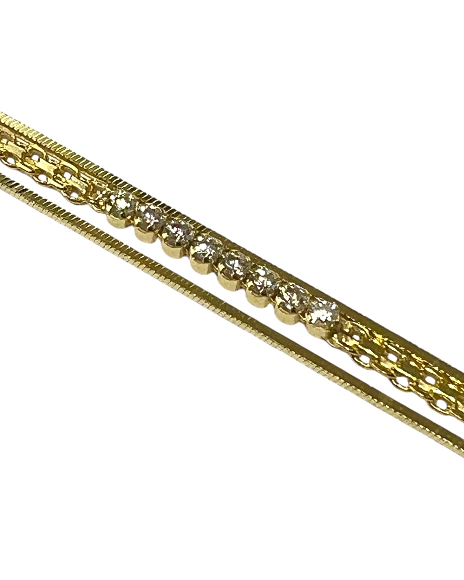 Gold Plated Silver Shiny Bracelet