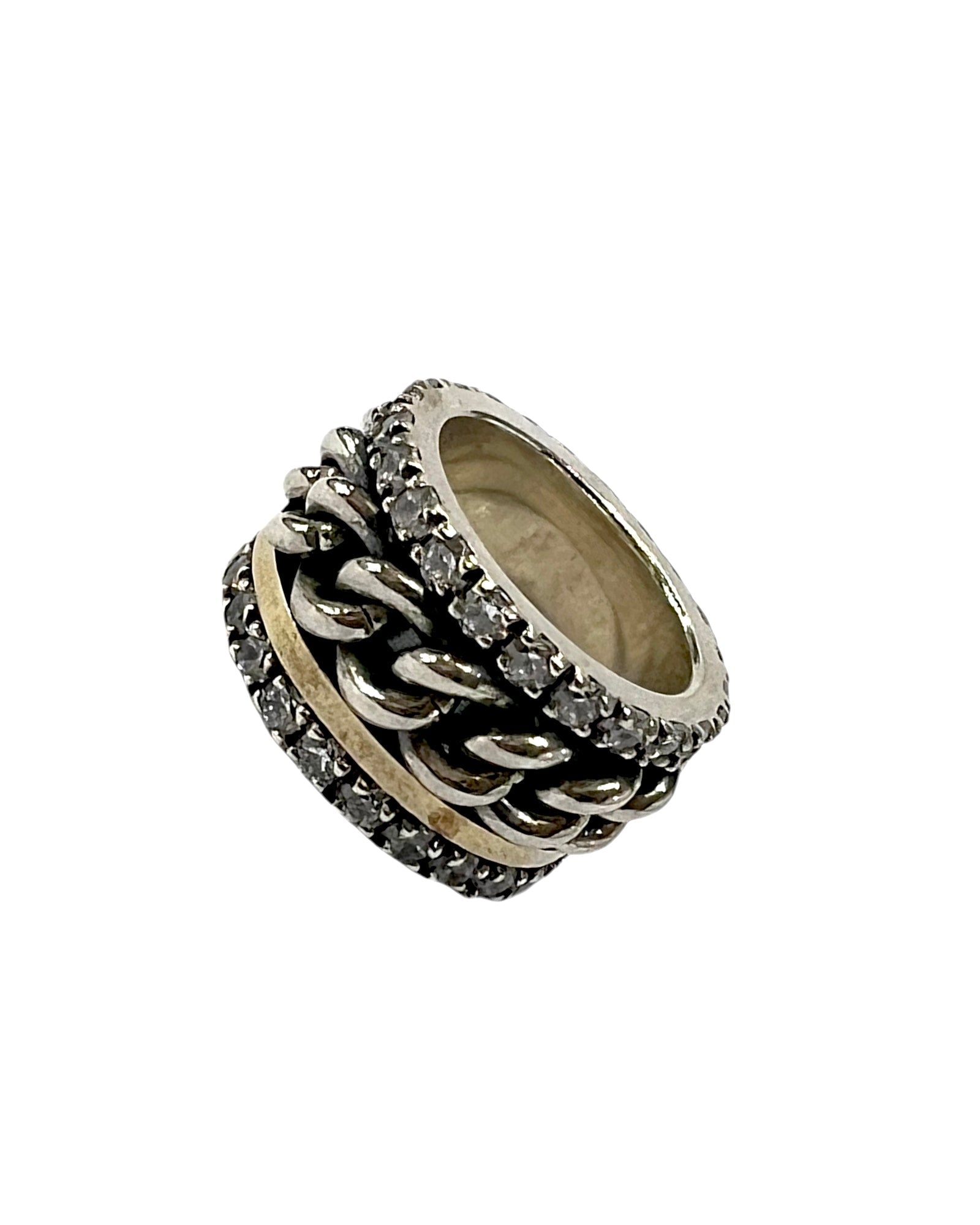 Anti-Stress Ring/Wedding Ring in Silver and Gold