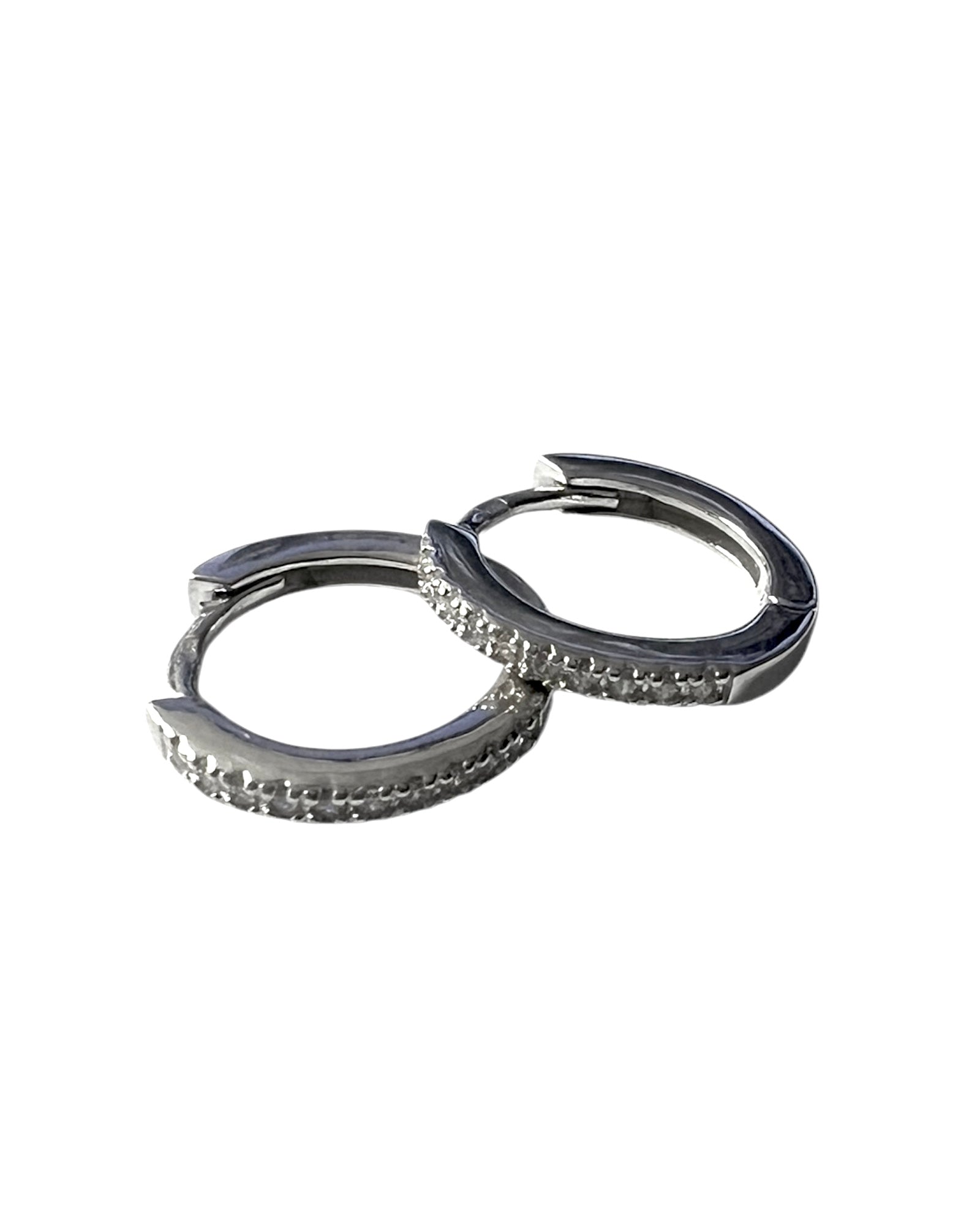 Silver Shiny Hoops