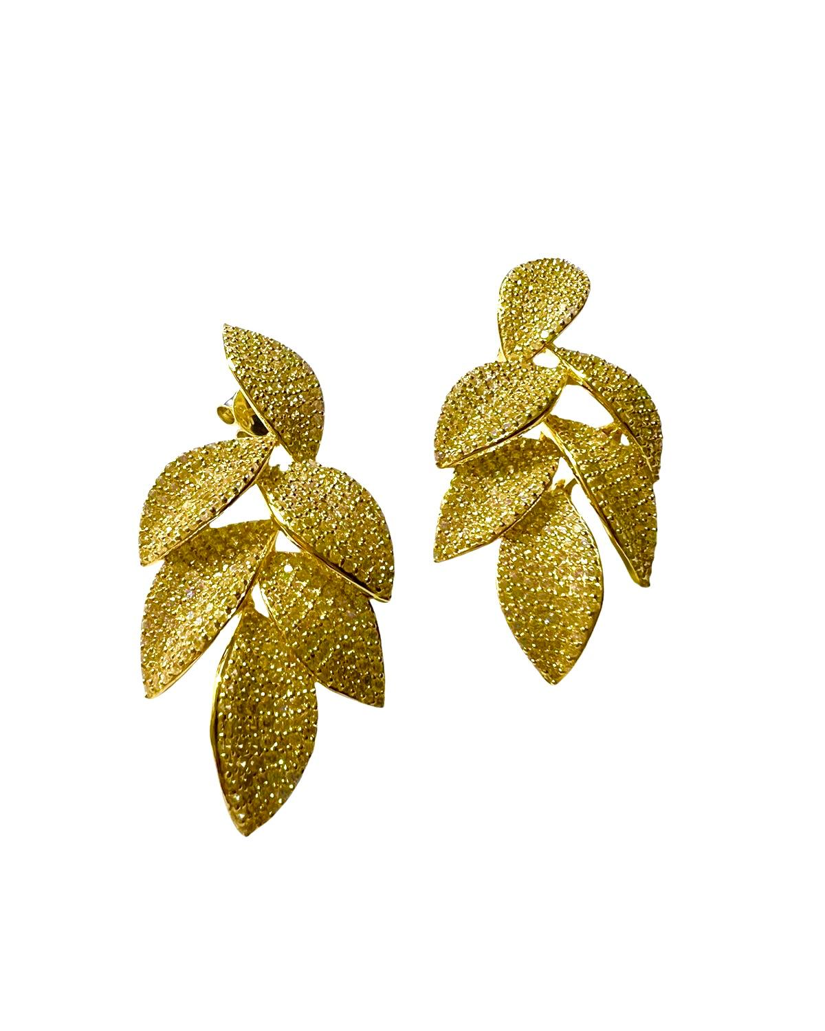 Petal Earrings in Gold Silver
