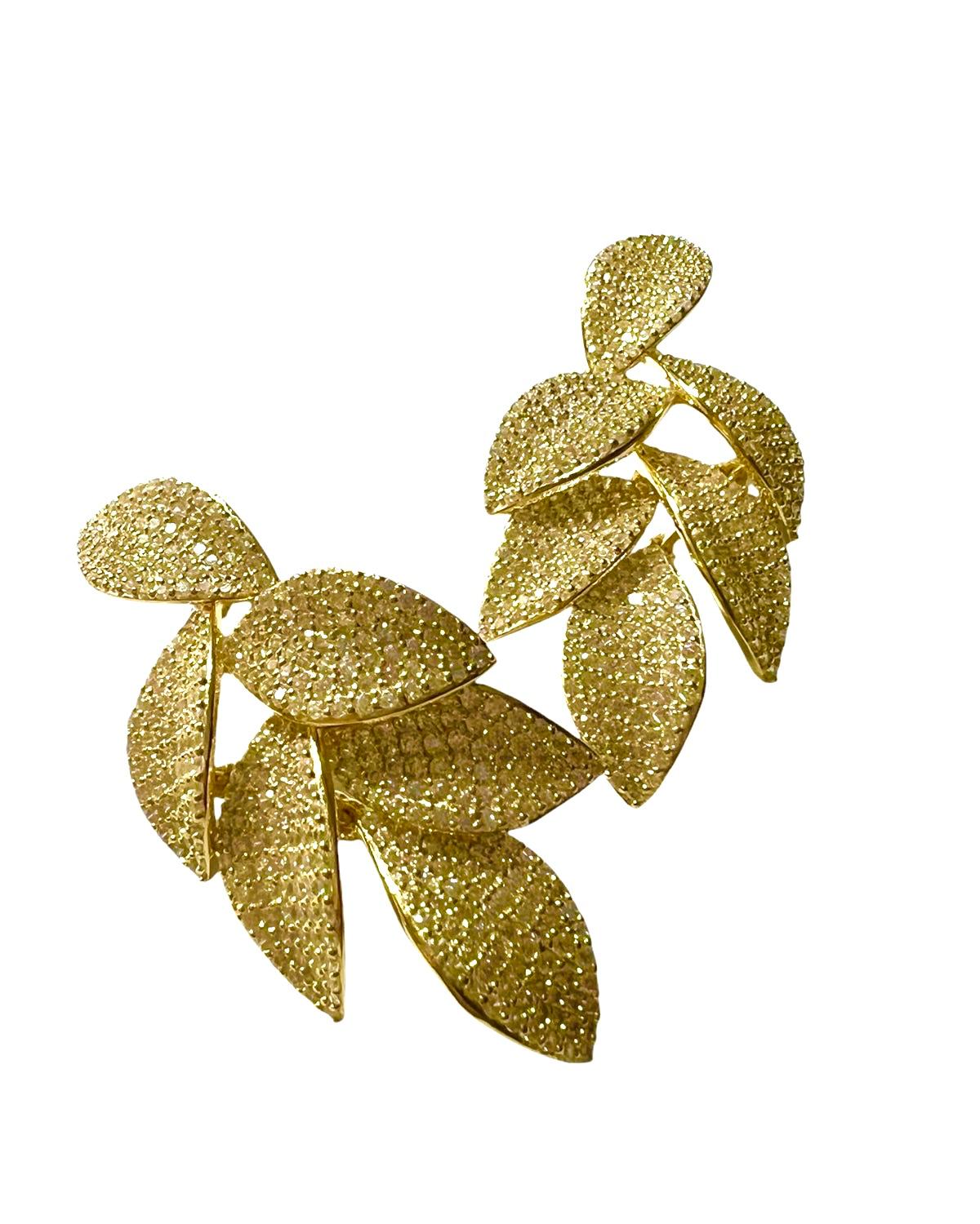 Petal Earrings in Gold Silver
