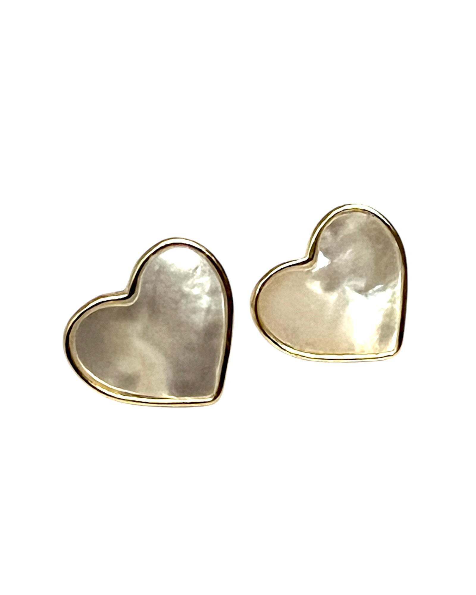 Gold Plated Silver Heart Earrings