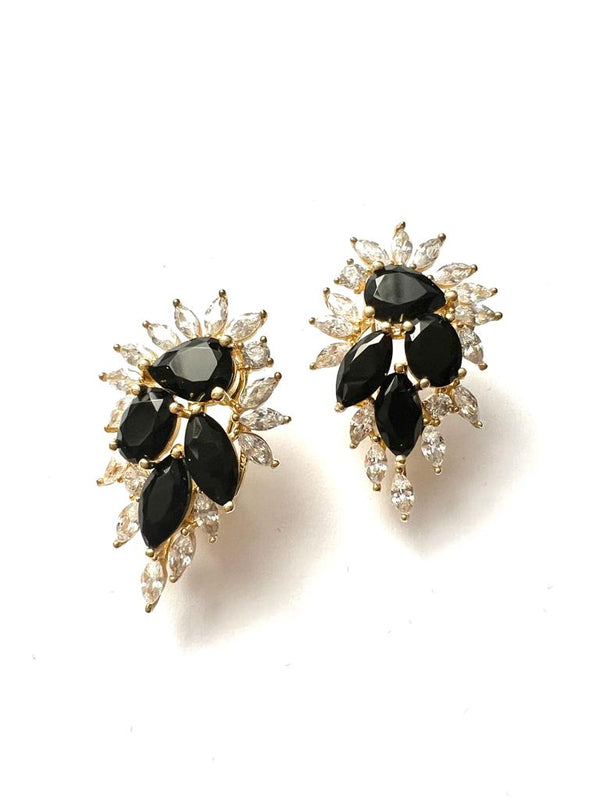 Black Cascade Earrings