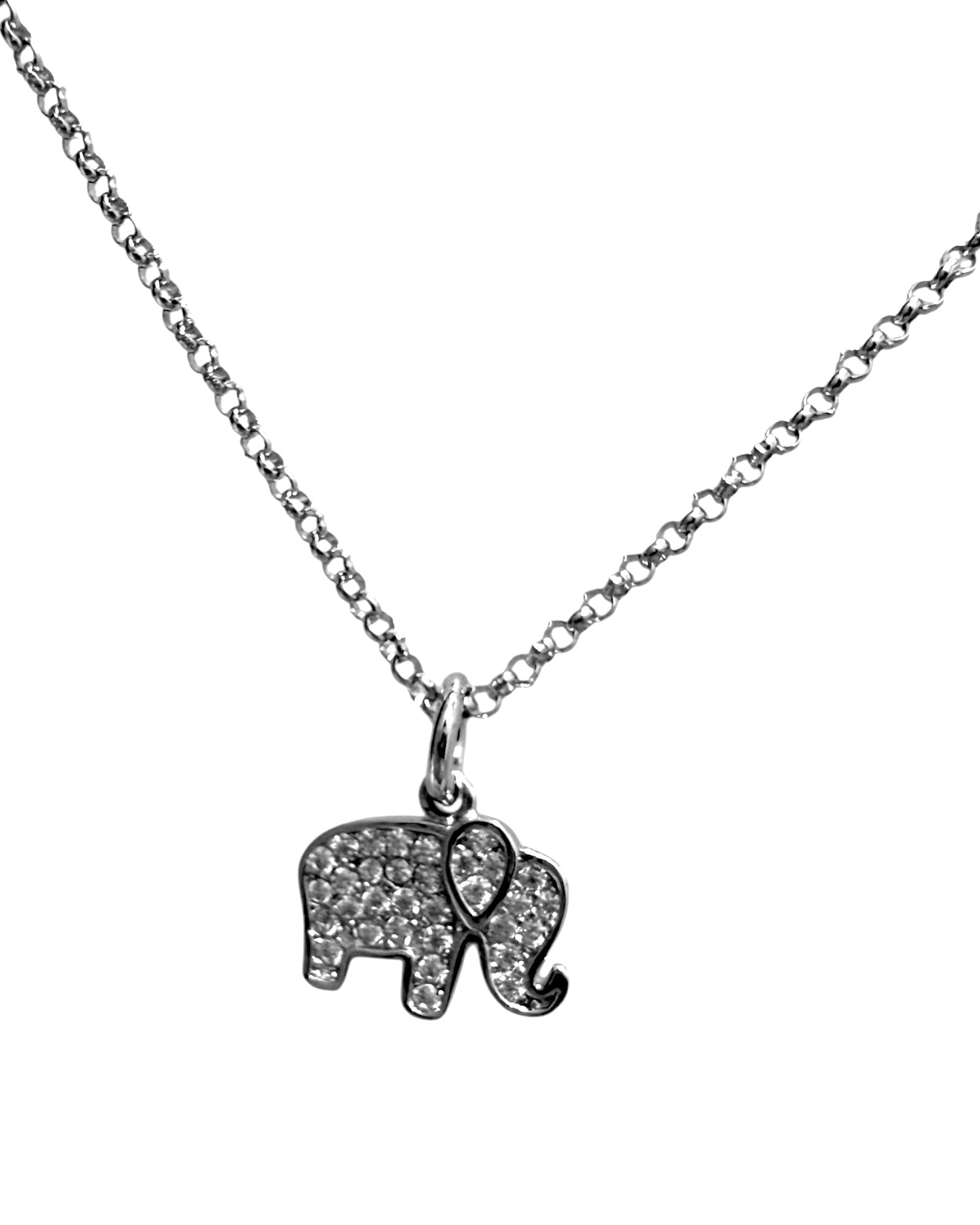 Colar Elefante em Prata