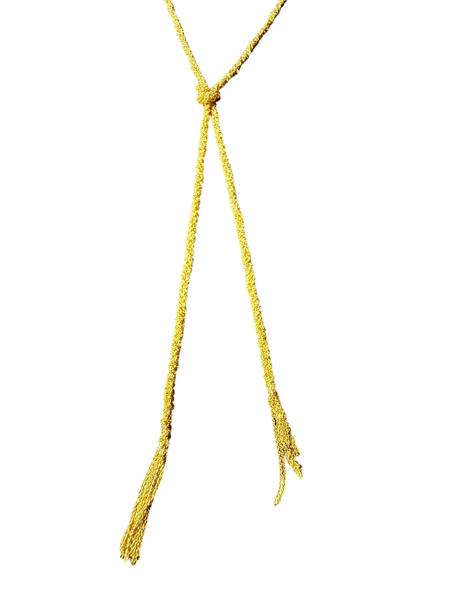 Colar Nó em Prata Dourada