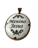 Medalha Menino Jesus em Prata Rosa