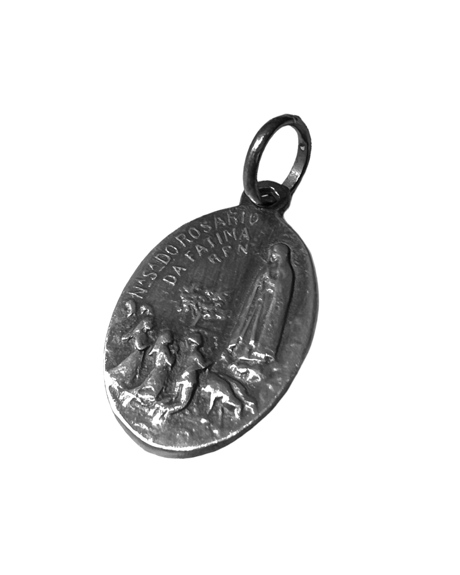 Our Lady of the Rosary of Fatima Medal in Silver