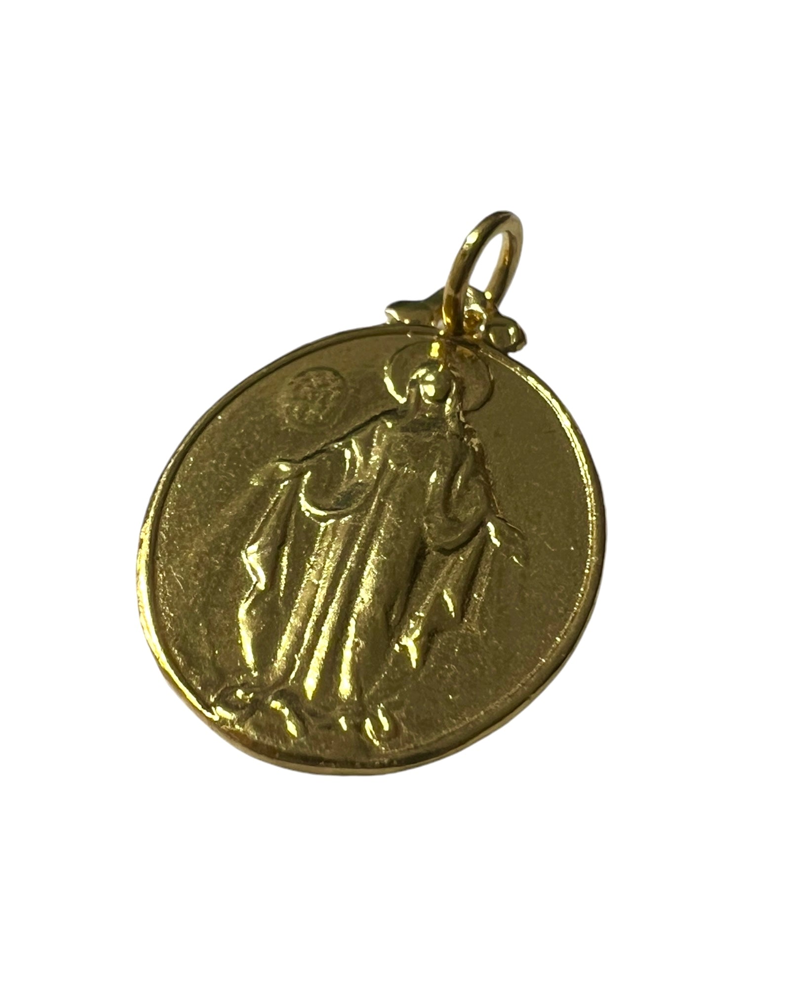 Our Lady of Grace Medal in Gold Plated Silver