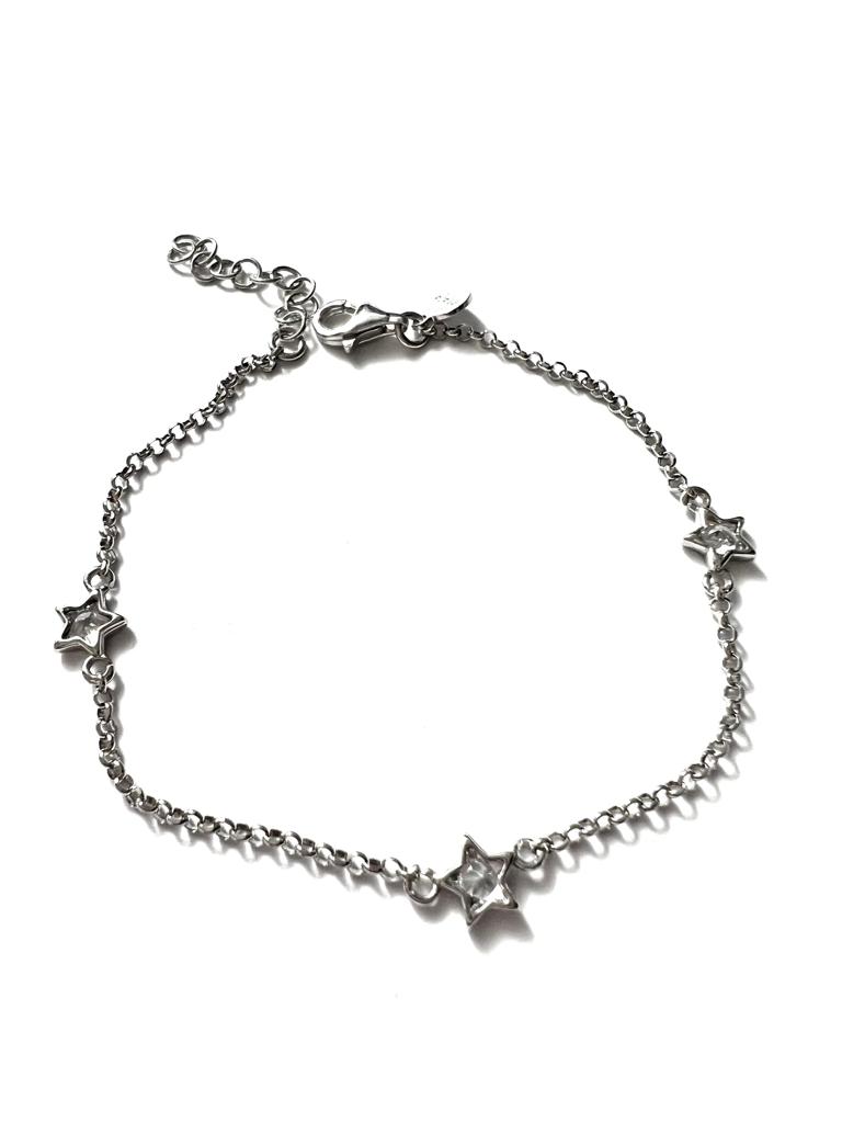 Pulseira Estrelas em Prata