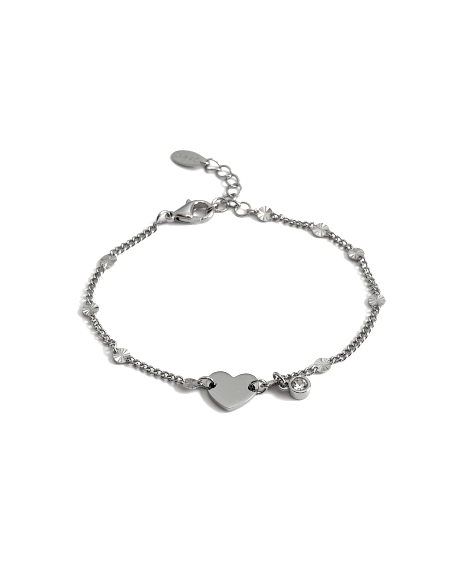 Pulseiras Coração em Prata